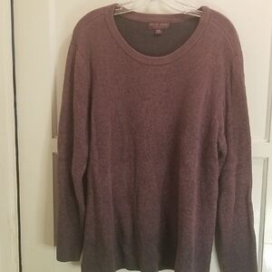 Barefoot Dreams Pink And Gray Ombre Sweater.